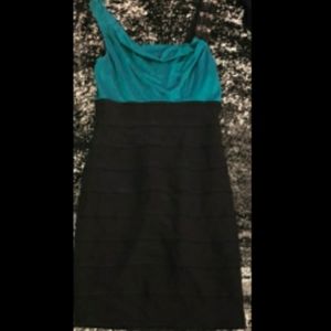 Maria Bianca Nero dress w/ jeweled strap